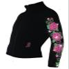 Ice Skating Jacket with Roses Swirls Design (Adult X-Small) view 3