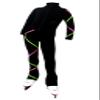 Ice Fire Girls Criss Cross Fleece Jacket (Pink/Lime, Child X-Small) view 3