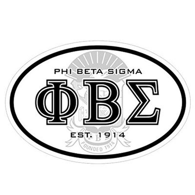 Phi Beta Sigma Oval Crest Bumper Sticker