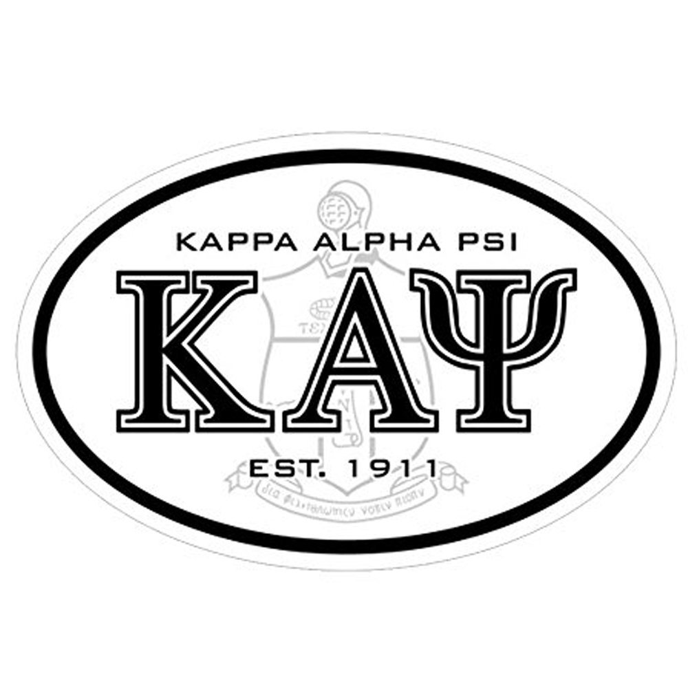Kappa Alpha Psi Oval Crest Bumper Sticker