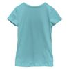 Girl's Chin UP Henna Flower T-Shirt - Tahiti Blue - Medium view 2