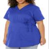 WonderWink Women's Wonderwork Maternity Top, Galaxy Blue, X-Small view 1