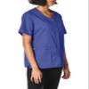 WonderWink Women's Wonderwork Short Sleeve Snap Jacket, Navy, 5X-Large view 2