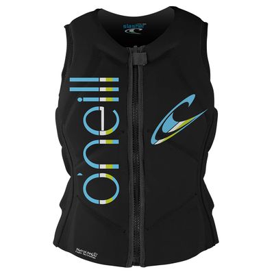 O'Neill Women's Slasher Comp Vest, Black/Black, 4