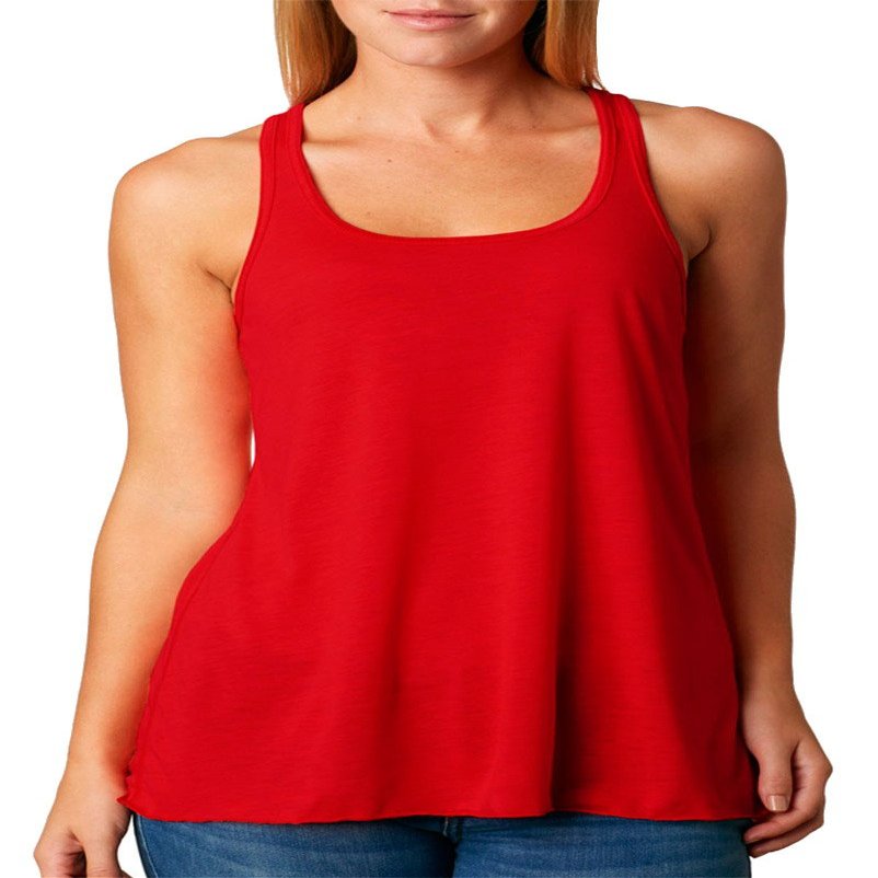 Flowy Racerback Tank (B8800) Red, S