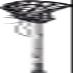 STX Lacrosse Women's Fortress 300 Complete Stick with Head, Handle & Strung, Grey view 3
