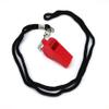 yueton Plastic Coach Whistles with Lanyard, Pack of 6 (Red) view 2