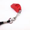 yueton Plastic Coach Whistles with Lanyard, Pack of 6 (Red) view 4