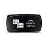 CH4x4 Rocker Switch Dual Battery System Symbol - Horizontal - Amber LED view 1