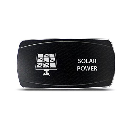 CH4x4 Rocker Switch Solar Power Symbol 2 - Horizontal - Amber LED