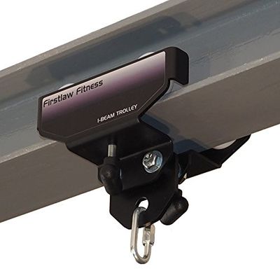 Firstlaw Fitness I-Beam Rolling Punching Bag Mount - Black Stickers (Sized for 5.0" Wide I-Beam)