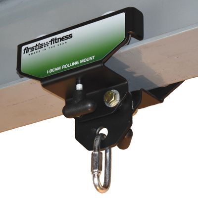 Firstlaw Fitness I-Beam Rolling Punching Bag Mount - Green Stickers (Sized for 8.0" Wide I-Beam)