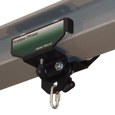 Firstlaw Fitness I-Beam Rolling Punching Bag Mount - Green Stickers (Sized for 4.75" Wide I-Beam)