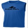 Koloa Surf Classic Wave Logo Moisture Wicking Sleeveless T-Shirt-L-Royal/Black view 1