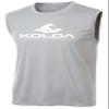 Koloa Surf Classic Wave Logo Moisture Wicking Sleeveless T-Shirt-XL-Silver/White