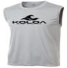 Koloa Surf Classic Wave Logo Moisture Wicking Sleeveless T-Shirt-L-Silver/Black view 1