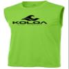Koloa Surf Classic Wave Logo Moisture Wicking Sleeveless T-Shirt-XL-Lime/Black view 1