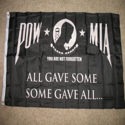 3x5 PowMia Pow Mia All Gave Some Some Gave All Flag 3'x5' Banner Brass Grommets
