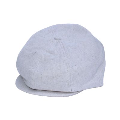 Born to Love -Baby Boy's Ring Bearer Pageboy Tan Linen Newsboy Cap (XXS (6-12 Months/46cm), Tan Linen)