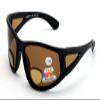 Mens Polarized fly fishing sunglasses with magnification bifocal lens readers (Black/Brown Lens, 1.50 Bifocal) view 1