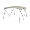 MSC 3 Bow 4 Bow Bimini Top Boat Cover with Rear Support Pole and Storage Boot(Beige, 3 Bow 6'L x 46" H x 85"-90" W) view 1