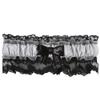 Ivy Lane Design Britney Sequin Bow Garter, Standard, Silver view 1