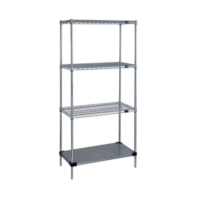24X60X74 WIRE UNIT WITH SOLID BOTTOM STAINLESS