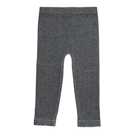 Silky Toes Baby Leggings, Toddler Seamless Soft Cotton Knit Pants for Girls and Boys (12-18 Months, Heather Grey)