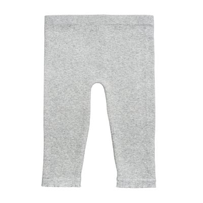 Silky Toes Baby Leggings, Toddler Seamless Soft Cotton Knit Pants for Girls and Boys (18-24 Months, Light Grey)