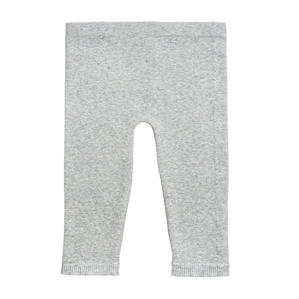 Silky Toes Baby Leggings, Toddler Seamless Soft Cotton Knit Pants for Girls and Boys (18-24 Months, Light Grey)