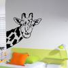 Giraffe Face Neck Wall Decal Sticker by Stickerbrand 42in X 32in. (Black) *Left to Right* - Easy to Apply/Removable. Made in The USA. No Glue Needed. Safer Than Wallpaper. #6012B-42X32-Blk view 3