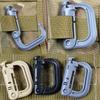DYZD Tactical Gear ABS Plastic Molle D Ring Shape Buckle, Super-Handy Spring Snap Key Chain Clip Hook Screw Lock Buckle, 4PCS (Black) view 3