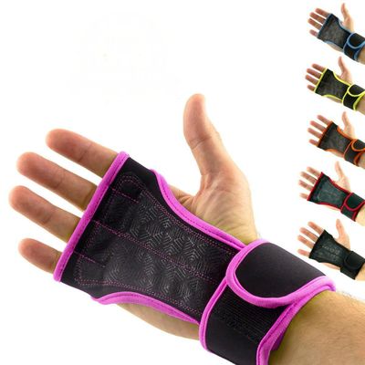 Mava Sports Cross Training Gloves with Wrist Support for Gym Workout, Weightlifting & Fitness  Silicone Padded No Callus Design for Men & Women  Non-Slip Grip Weight Lifting Gloves (Pink, Small)