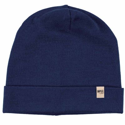 100% Merino Wool Cuff Beanie - Mens & Womens Warm Winter Hat - Watch Cap - Toque - One Size Fits Most - Navy Blue