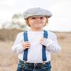 Born to Love Baby Grey Newsboy Ring Bearer Cap (Nb 42 Cm (0-6m) view 2