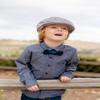 Born to Love Baby Grey Newsboy Ring Bearer Cap (Nb 42 Cm (0-6m) view 3