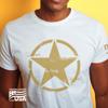 Army Star T-Shirt - Ring-Spun Cotton Short Sleeve Tee for Men view 2