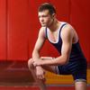 Matman 83 Adult Nylon Wrestling Singlet, Navy/White, Medium view 4