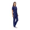 Women's Scrub Set - Medical Scrub Top and Pant, True Navy, XX-Small view 2