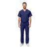 Women's Scrub Set - Medical Scrub Top and Pant, True Navy, XX-Small view 4