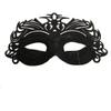 Masquerade Half Mask Glittered (Black) view 1