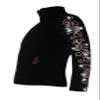 Ice Fire Polartec Figure Skating Jacket with Crystals Swirls Design (AB Crystals, Adult X-Small) view 1