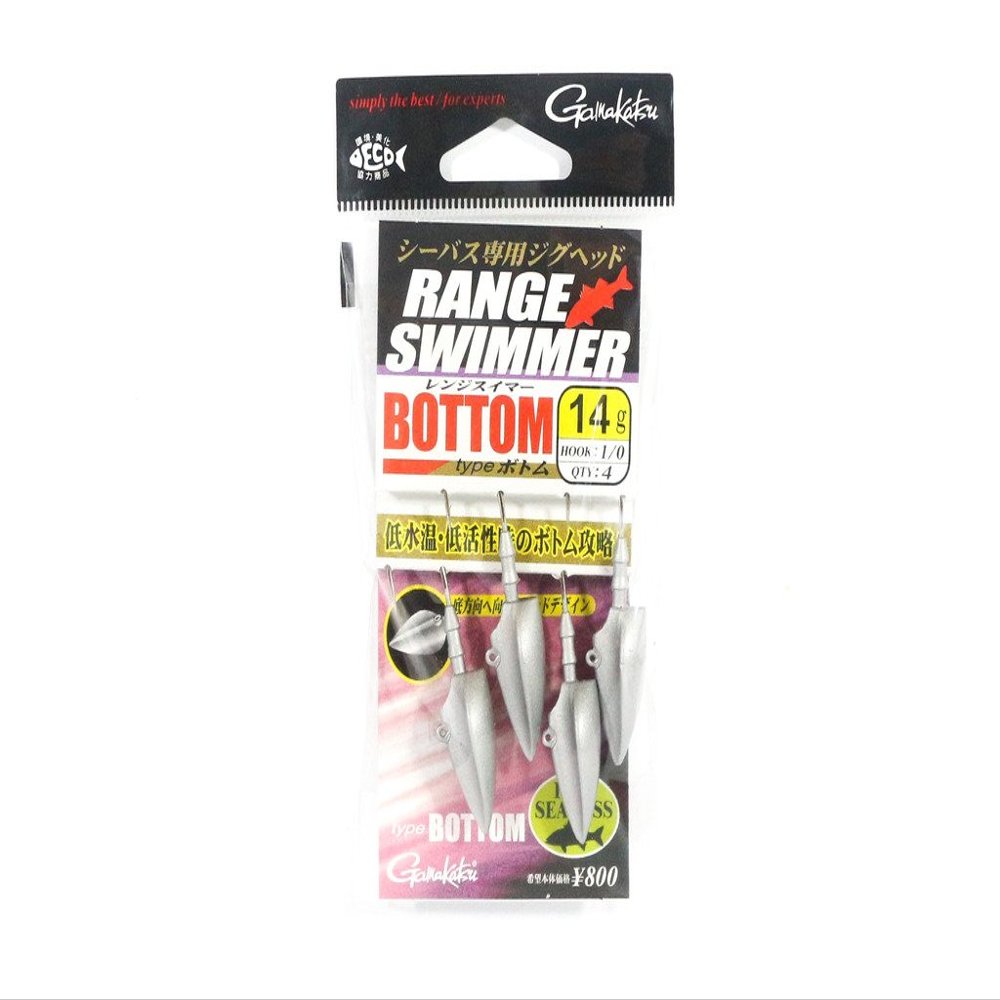 Gamakatsu Jig Head Bottom Range Swimmer 14 Grams Size 1/0 (3370)