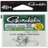 Gamakatsu 66257 Trout Hooks, Single Hook, No. 10, 8 Pieces, NS Black view 1
