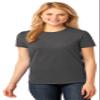 Port & Company Ladies 5.4-oz 100% Cotton T-Shirt, Charcoal, XXXX-Large view 1