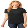 Port & Company Ladies 5.4-oz 100% Cotton T-Shirt, Jet Black, XXXX-Large view 1