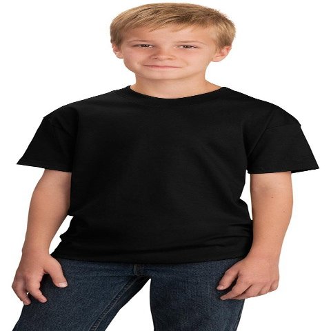Port & Company Boys 5.4-oz 100% Cotton T-Shirt, Medium, Jet Black