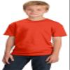 Port & Company Boys 5.4-oz 100% Cotton T-Shirt, Medium, Orange view 1