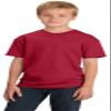 Port & Company Boys 5.4-oz 100% Cotton T-Shirt, XS, Red view 1