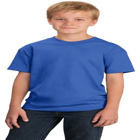 Port & Company Boys 5.4-oz 100% Cotton T-Shirt, XS, Royal